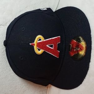 Angels 7 Navy Blue Custom Fitted New Era